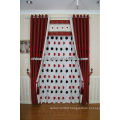 polkadot pattern embroidery curtain